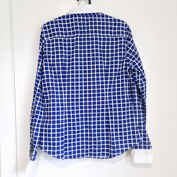 Tommy Hilfiger Blue / White Patterned Long Sleeve Shirt - Size AU M - BNWOT - Picture 2 of 8